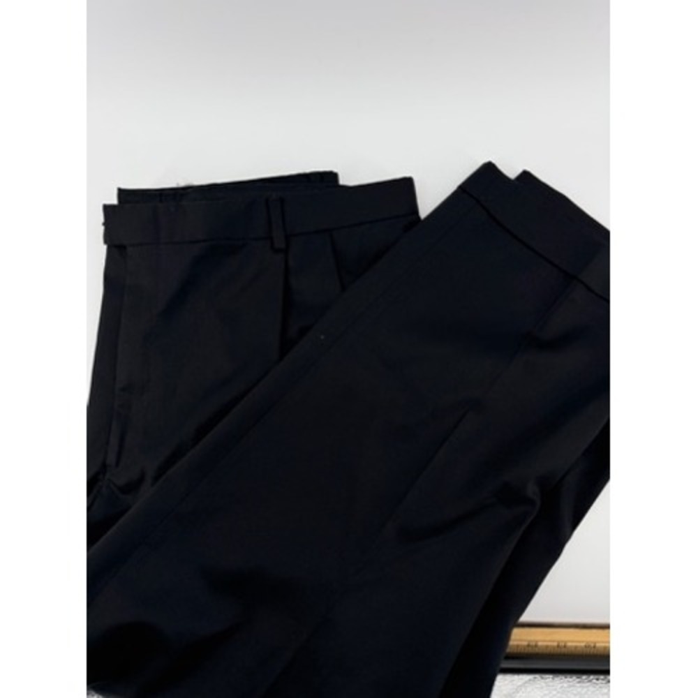 Austin Reed London Super 100s Men's Dress Pants Black Cuffed‎ 40x28